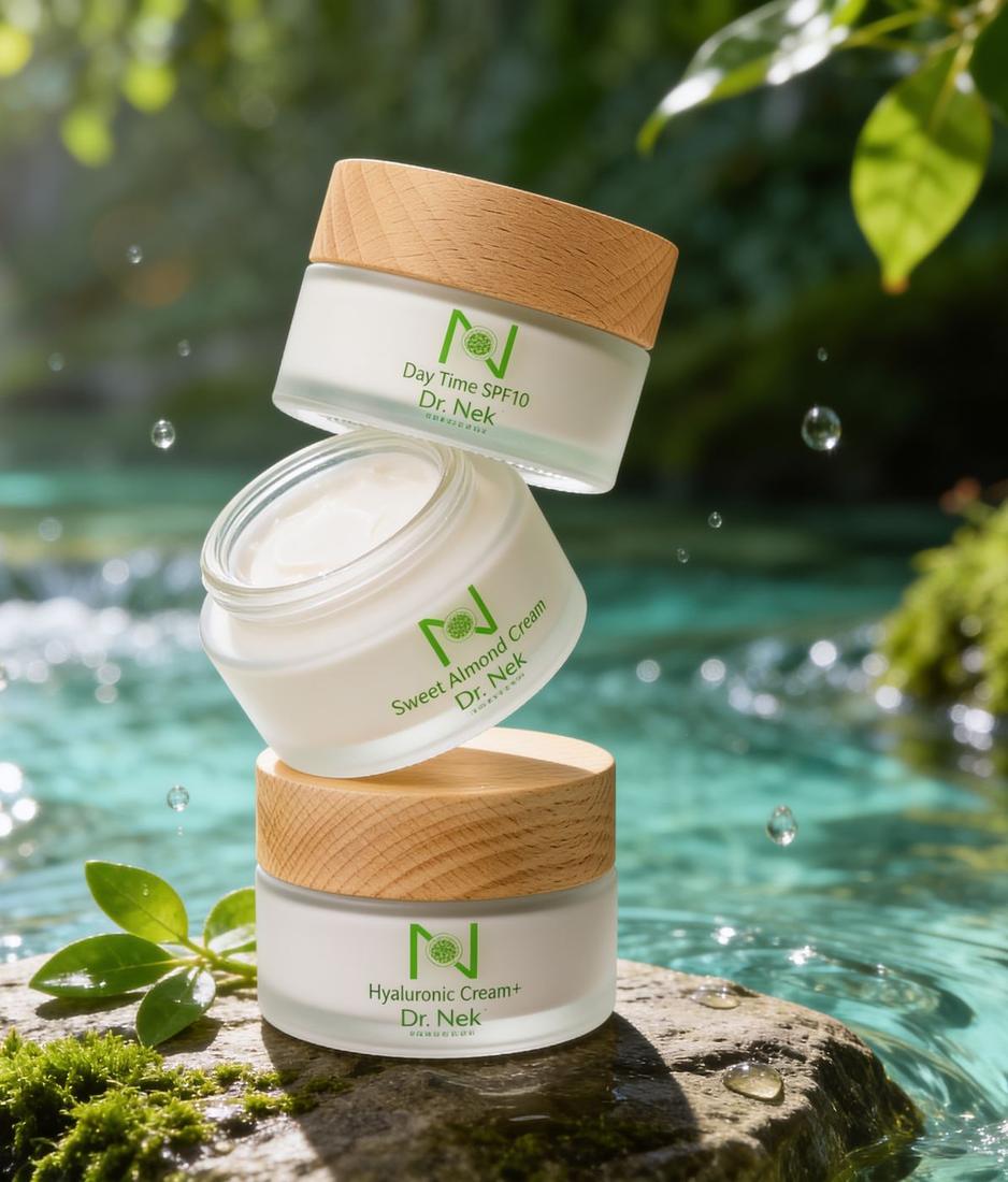 Pflegeprodukte von Dr. Nek Cosmetics